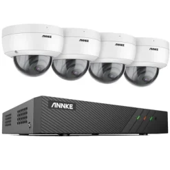 Sikkerhedskamerasystem, 5MP opløsning, 8-kanals videoindgang, MicroSD-lagring,8CH NVR 4Pcs Kamera-a, 2T