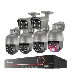 Sikkerhedskamerasystem, Natvision, Menneskedetektion, , None, 8CH NVR 6Cameras