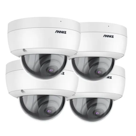 Sikkerhedsovervågningssystemkamera, 5MP HD opløsning, natvision, 4PCS