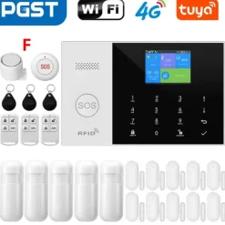 Sikkerhedssensor, Trådløs forbindelse, Smart home integration,4G WiFi Kit F, EU Stik