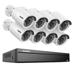 Sikkerhedssystem, 5MP HD opløsning, natvisionsteknologi, Ingen, 16CH 8 stk 5MP