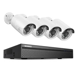 Sikkerhedssystem, 5MP HD opløsning, natvisionsteknologi, Ingen, 8CH 4 stk 8MP