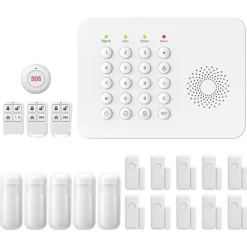 Sikkerhedssystem, Trådløs forbindelse, Smart Home-kompatibilitet,EU Stik, A02 GSM Kit F