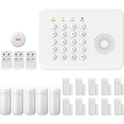 Sikkerhedssystem, Trådløs forbindelse, Smart Home-kompatibilitet,EU Stik, A02 GSM Kit F