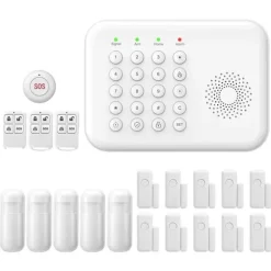 Sikkerhedssystem, Trådløs forbindelse, Smart Home-kompatibilitet,EU Stik, A01 GSM Kit F