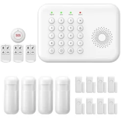 Sikkerhedssystem, Trådløs forbindelse, Smart Home-kompatibilitet,EU Stik, A01 GSM Kit E