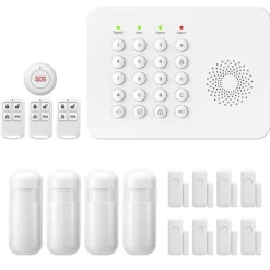 Sikkerhedssystem, Trådløs forbindelse, Smart Home-kompatibilitet,EU Stik, A02 GSM Kit E