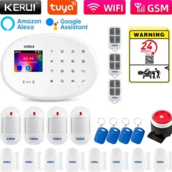Sikkerhedssystem, trådløst, kompatibelt med smart home,KIT 9 Alarm