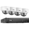 Sikkerhedssystem, Ultra HD opløsning, PoE netværksforbindelse, 8CH NVR 4 stk kamera, Ingen