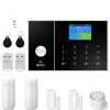 Sikkerhedssystemkit, trådløs forbindelse, smart home integration, dør/vinduesensor,EU stik, 4G WiFi Kit B