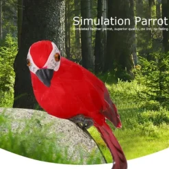 Simulering Fjer Papegøje Ara Have Hjemmedekoration Falsk Fugl
