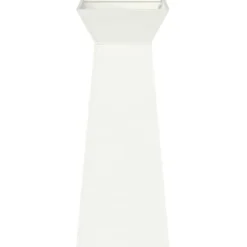 Søjle Plantekasse 2 stk - Moderne Design i Stål | Størrelse: 40x40x100 cm | Farve: Hvid