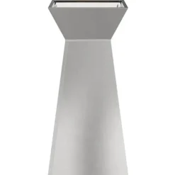 Søjle Plantekasse 2 stk - Moderne Trapezoidalt Design | Farve: Sølv | Størrelse: 35x35x73 cm
