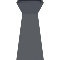 Søjle Plantekasse i Stål - Moderne Trapezoid Design | Farve: Antracit | Størrelse: 35x35x73 cm