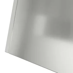 Søjle Plantekasse i stål – Moderne trapezoid design | Størrelse: 35x35x73 cm | Farve: Sølv