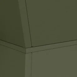 Søjle Plantekasse 2-pak - Trapezoidal Design | Farve: Olivengrøn | Størrelse: 40x40x100 cm