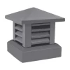 Skorstenhætte, Rustfrit Aluminiumlegering, Vejrbeskyttelse,Mørk Grå