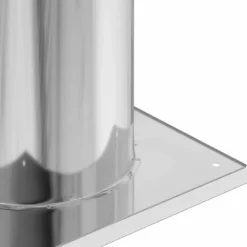 Skorstenshoved Forlængelse i Rustfrit Stål – Moderne Ventilation | Farve: Sølv | Størrelse: 31x31x50 cm