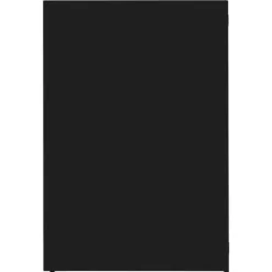 Skraldespandsskjuler i stål - 6 rum | Farve: Sort | Størrelse: 414x79x117 cm