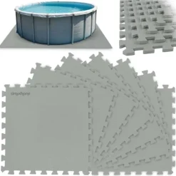 Skummåtte til poolpuslespil 50 x 50 cm 8 stk.