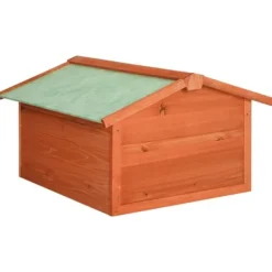 Skur til robotplæneklipper 72x87x50 cm massivt fyrretræ - Træskur Til Plæneklipper - Træskure Til Plæneklippere - Home & Living