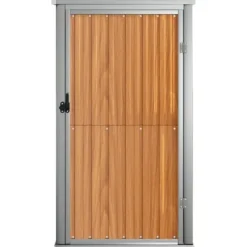 Skure & Redskabsskure - Living redskabsskur til haven 88x89x161 cm galvaniseret stål brun