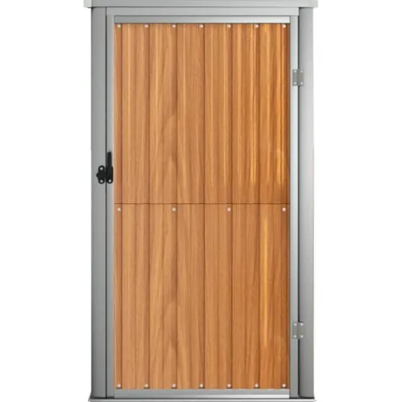 Skure & Redskabsskure - Living redskabsskur til haven 88x89x161 cm galvaniseret stål brun