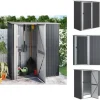 Skure & Redskabsskure - Living haveskur 180,5x97x209,5 galvaniseret stål antracitgrå