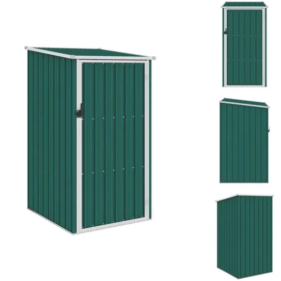 Skure & Redskabsskure - Living haveskur 87x98x159 cm galvaniseret stål grøn