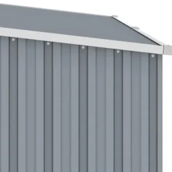 Skure & Redskabsskure - Living brændeskur 245x98x159 cm galvaniseret stål grå