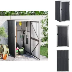 Skure & Redskabsskure - Living redskabsskur til haven 88x89x161 cm galvaniseret stål antracit