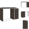 Skure & Redskabsskure - Living brændeskur 245x98x159 cm galvaniseret stål brun
