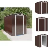 Skure & Redskabsskure - Living haveskur 192x274x223 cm galvaniseret stål mørkebrun