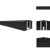 Skure & Redskabsskure - Living haveskur 257x997x178 cm galvaniseret stål antracitgrå