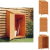Skure & Redskabsskure - Living haveskur 55x52x112 cm massivt grantræ brun