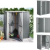 Skure & Redskabsskure - Living haveskur 180,5x97x209,5 galvaniseret stål grå