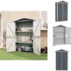 Skure & Redskabsskure - Living haveskur 116x45x175 cm galvaniseret stål grå