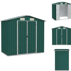 Skure & Redskabsskure - Living haveskur 205x129x183 cm galvaniseret stål grøn