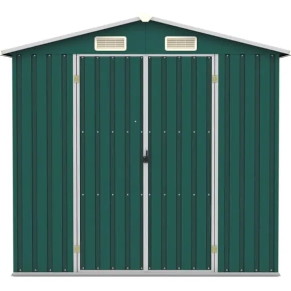 Skure & Redskabsskure - Living haveskur 205x129x183 cm galvaniseret stål grøn