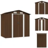 Skure & Redskabsskure - Living opbevaringsskur til haven 204x132x186 cm stål brun