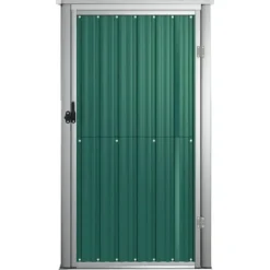 Skure & Redskabsskure - Living redskabsskur til haven 88x89x161 cm galvaniseret stål grøn