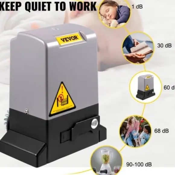 Skydelågeåbner, 1800 kg 4 m, Automatisk elektrisk indkørselsport, Sikkerhedssystem sæt