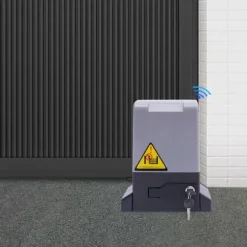 Skydeportåbner - Portmotor - Effekt 750 W - Helkobbermotor - Omdrejninger 1400 o/min - Fjernbetjening & Nøgler - Grå
