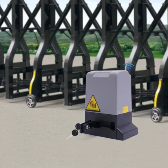 Skydeportåbner - Portmotor - Effekt 750 W - Helkobbermotor - Omdrejninger 1400 o/min - Fjernbetjening & Nøgler - Grå