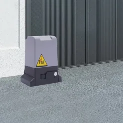 Skydeportåbner - Portmotor - Effekt 750 W - Helkobbermotor - Omdrejninger 1400 o/min - Fjernbetjening & Nøgler - Grå