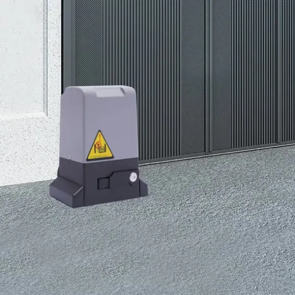 Skydeportåbner - Portmotor - Effekt 750 W - Helkobbermotor - Omdrejninger 1400 o/min - Fjernbetjening & Nøgler - Grå