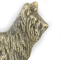Skye Terrier - dørplade med hund, velkomstplade af messing, unikt skilt med inskriptionen Welcome by Art-Dog