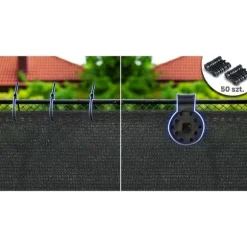 Skyggenet 1,5x25m 140g/m2 + 50 klemmer grå