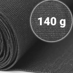 Skyggenet 1,5x25m 140g/m2 + 50 klemmer grå