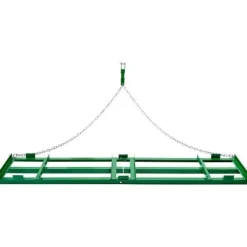 Slæbeharve, 243,5x50x10 cm, Heavy Duty, Plæneafretter, Metal